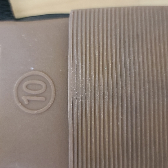 Mossimo Women's Thong Flip Flop Sandals Size 10 Black White Braided Straps - Picture 6 of 6